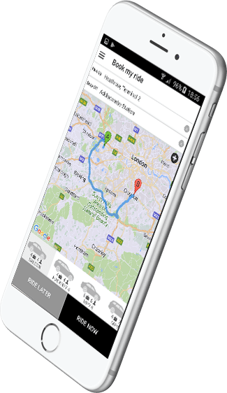 Android & IOS Apps available Bracknell Taxi