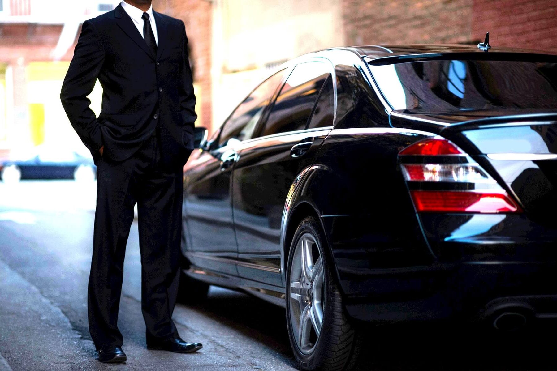 Chauffeur driver waiting for customer - Reliable Private Hire Company